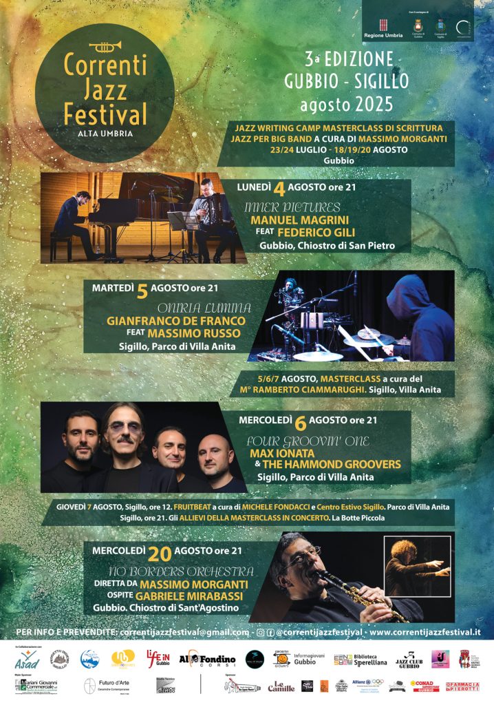 Poster correnti jazz festival 2025